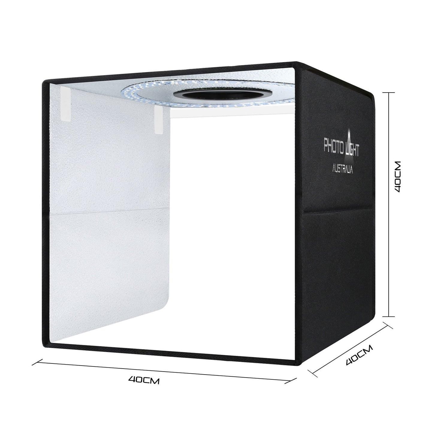 40cm Photo Light Box for Product Photography + 12 Colour Backdrops