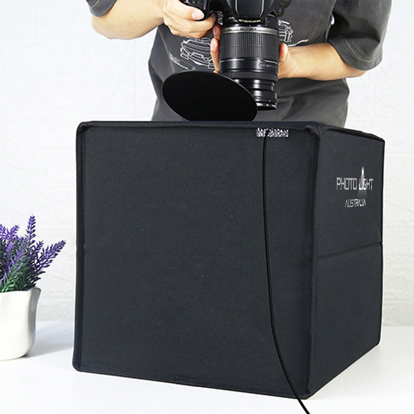 40cm Photo Light Box for Product Photography + 12 Colour Backdrops