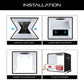25cm Photo Light Box for Product Photography + 12 Colour Backdrops