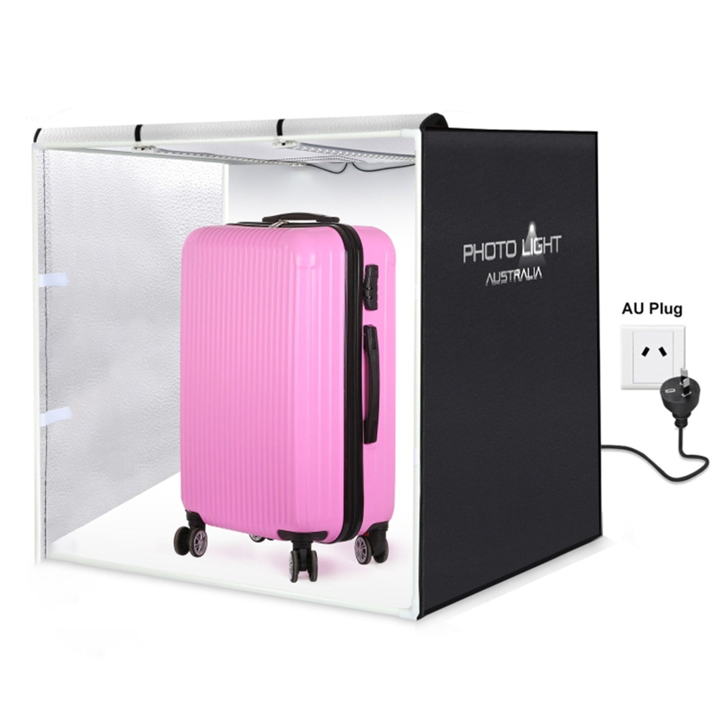 80cm Photo Light Box for Product Photography + 3 Colour Backdrops