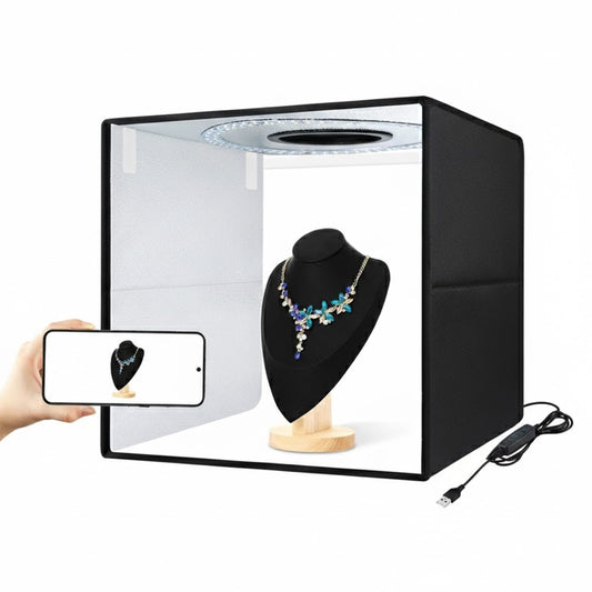 40cm Unbranded Light Box for Product Photography + 12 Colour Backdrops