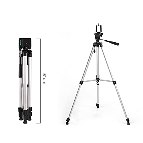 1.33m Adjustable Height Tripod with 3-Section Aluminium Alloy Tripod Mount and U-Shaped Tripod Head