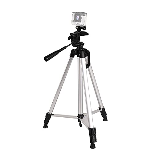 1.33m Adjustable Height Tripod with 3-Section Aluminium Alloy Tripod Mount and U-Shaped Tripod Head