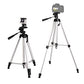 1.33m Adjustable Height Tripod with 3-Section Aluminium Alloy Tripod Mount and U-Shaped Tripod Head