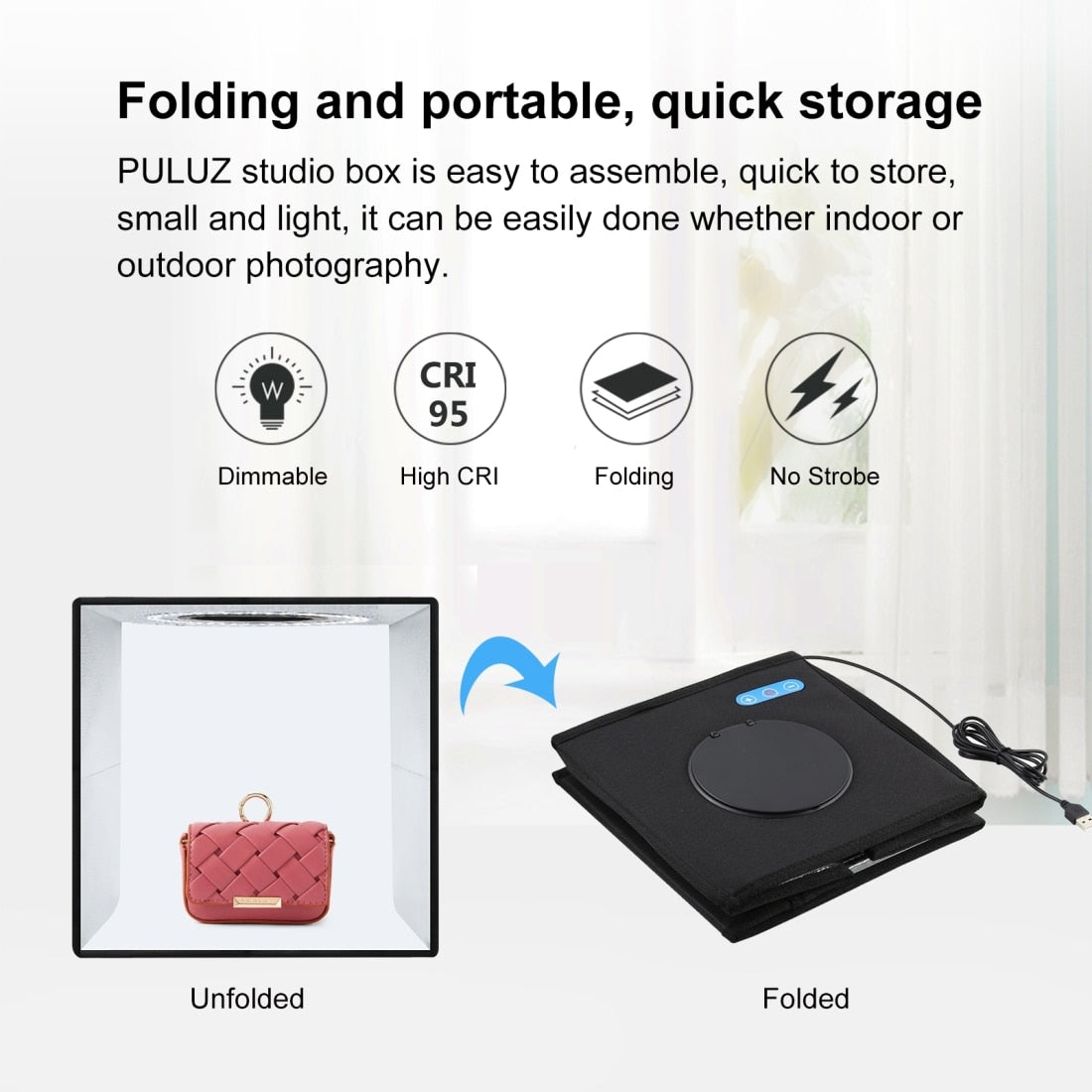 Folding light box store
